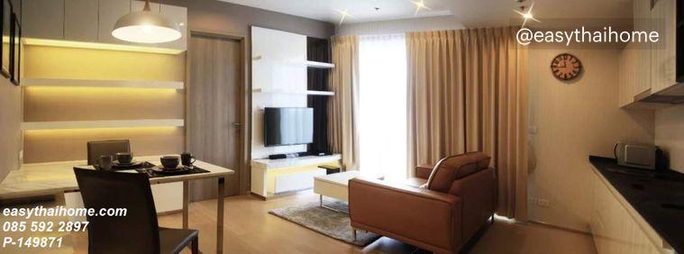 รูป P-149871 ให้เช่าคอนโดหรู HQ Thonglor by Sansiri 1 ห้องนอน ชั้น 29 วิวเมือง เฟอร์เครื่องใช้ไฟฟ้าครบ ใกล้ BTS ทองหล่อ Line: @easythaihome 085-592-2897 - รูปที่ 9/10