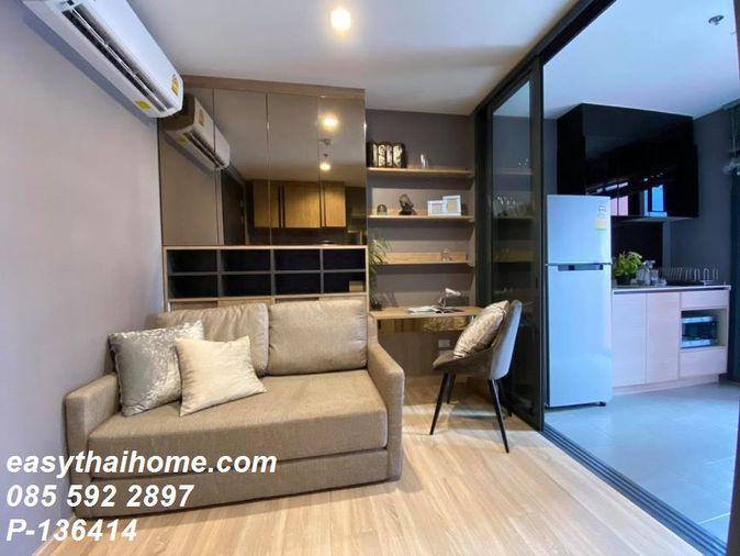 รูป P-136414 ยูนิตสุดพรีเมียม The BASE Garden Rama 9 วิวสระว่ายน้ำ เฟอร์เครื่องใช้ไฟฟ้าครบ ใกล้ทางด่วนศรีนครินทร์ Line: @easythaihome 085-592-2897 - รูปที่ 10/10
