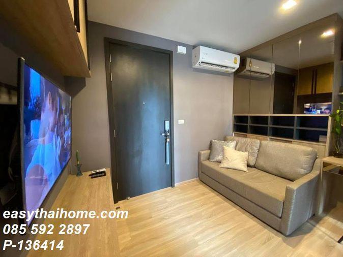 รูป P-136414 ยูนิตสุดพรีเมียม The BASE Garden Rama 9 วิวสระว่ายน้ำ เฟอร์เครื่องใช้ไฟฟ้าครบ ใกล้ทางด่วนศรีนครินทร์ Line: @easythaihome 085-592-2897 - รูปที่ 2/10