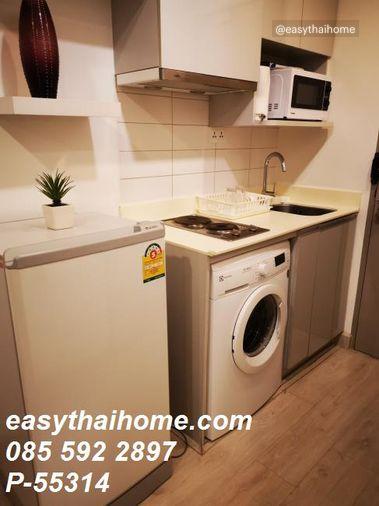 รูป P-55314 ดีลสุดพิเศษ เช่าคอนโดห้องสวย Ideo Mobi Sukhumvit ห้องสตูดิโอ ชั้น 21 อาคาร B วิวเมือง ใกล้ BTS อ่อนนุช Line: @easythaihome 085-592-2897 - รูปที่ 7/7
