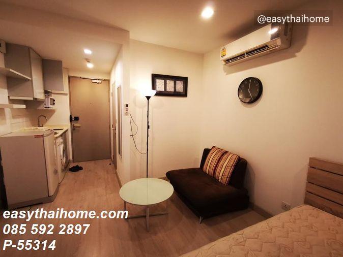 รูป P-55314 ดีลสุดพิเศษ เช่าคอนโดห้องสวย Ideo Mobi Sukhumvit ห้องสตูดิโอ ชั้น 21 อาคาร B วิวเมือง ใกล้ BTS อ่อนนุช Line: @easythaihome 085-592-2897 - รูปที่ 6/7