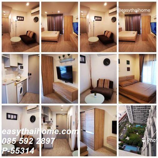 รูป P-55314 ดีลสุดพิเศษ เช่าคอนโดห้องสวย Ideo Mobi Sukhumvit ห้องสตูดิโอ ชั้น 21 อาคาร B วิวเมือง ใกล้ BTS อ่อนนุช Line: @easythaihome 085-592-2897 - รูปที่ 2/7
