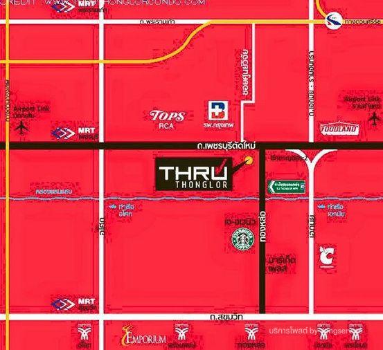 รูป Call : 091-949-9463 Condo Thru Thonglor (ขายต่ำกว่าราคาตลาดเยอะ เพียง 2.2 ลบ.) ห้อง 36 ตารางเมตร 1 ห้องนอน ชั้น4 พร้อมเข้าอยู่ - รูปที่ 10/11