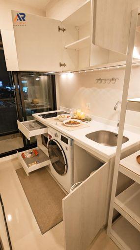 รูป 🔥 Life Asoke ห้อง Studio 30 ตร.ม. ชั้น 15 ใกล้ MRT เพชรบุรี เพียง 20,000 บาท/เดือน พร้อมเข้าอยู่! 🏙️🚆 - รูปที่ 9/9