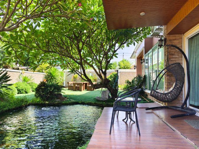 รูป ขาย บ้านเดี่ยว ร่มรื่น บรรยากาศเหมือนรีสอร์ท ติดถนนหลักของหมุ่บ้าน Natural Ville ร่มเกล้า 3 ห้องนอน 4 ห้องน้ำ 175 ตร.ว.  - รูปที่ 6/34