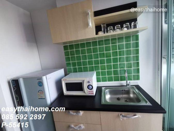 รูป P-55415 หิ้วกระเป๋าใบเดียวเข้าอยู่ได้เลย Regent Orchid Sukhumvit 101 1นอน ชั้น 18 วิวเมือง ใกล้ BTS ปุณณวิถี Line: @easythaihome 085-592-2897 - รูปที่ 8/9