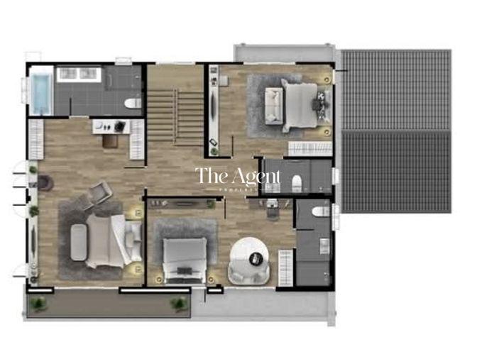 รูป ขายบ้านเดี่ยว เซนโทร ทวีวัฒนา เนื้อที่ 102.8 ตร.ว. พื้นที่ใช้สอย 320 ตร.ม. 4 นอน 5 น้ำ จอดรถ 4 คัน หลังใหญ่ ใกล้บรมราชชนนี เพชรเกษม กาญจนาภิเษก - รูปที่ 86/88