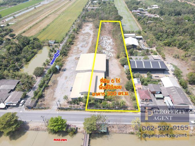 รูป ให้เช่าที่ดินพร้อมโกดัง บนที่ดิน 6 ไร่ คลองหก ปทุมธานี - รูปที่ 3/9