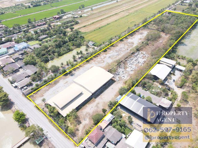 รูป ขายที่ดิน พร้อมสำนักงานอู่รถเมล์ หอพัก พื้นที่กว้าง พร้อมใช้งาน คลองหก ปทุมธานี - รูปที่ 3/12