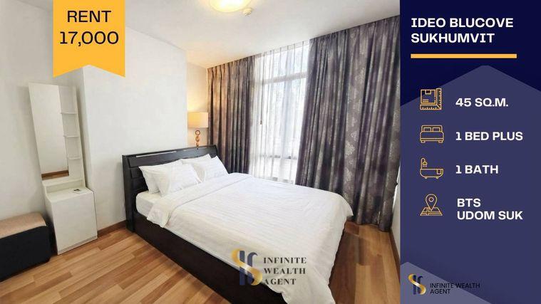 รูป ✨ ห้องสวยฟีลอบอุ่น ติด BTS อุดมสุข • Ideo Blucove 1 Bed Plus 45ตรม 17,000/ด • โดยเซลล์ประจำโครงการ ว่าง 2ส.ค. นัดชมฟรี! ⚡ - รูปที่ 1/7