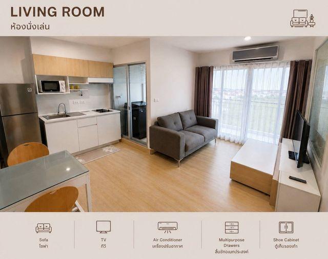 รูป ให้เช่าคอนโด Parkland Srinakarin Lakeside ห้อง 1 Bedroom พร้อมเข้าอยู เดินทางสะดวก บรรยากาศร่มรื่นน่าอยู่สุดๆ  ทำเลดี ศรีนครินทร์ - ใกล้ MRT ศรีลาซาล  - รูปที่ 2/5