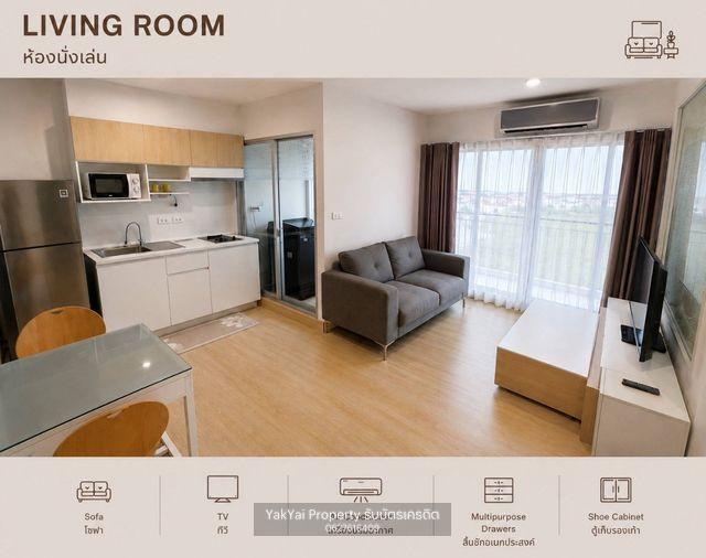 รูป ให้เช่าคอนโด Parkland Srinakarin Lakeside ห้อง 1 Bedroom พร้อมเข้าอยู เดินทางสะดวก บรรยากาศร่มรื่นน่าอยู่สุดๆ ทำเลดี ศรีนครินทร์ - ใกล้ MRT ศรีลาซาล - รูปที่ 2/5