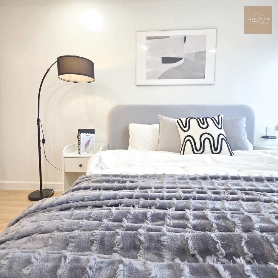 picture Selling Happy Condo Ratchada 18, large 80 sq.m. 2-bedroom unit, near MRT Sutthisan. - 16/22