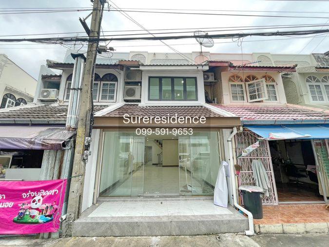 รูป HK0069♛ทาวน์เฮ้าส์ 2 ห้องนอน ให้เช่า⚝ห้วยขวาง♜MRT ห้วยขวาง∞099-5919653,065-9423251▚Line@sureresidence - รูปที่ 1/8