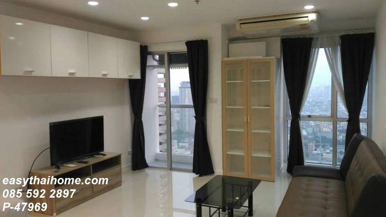 รูป P-47969 ด่วน! ห้องปล่อยเช่า ชั้น 35 Silom Suite (สีลม สวีท) 45 ตร.ม. 1bed ชั้น 35 วิวเมือง ใกล้ BTS ช่องนนทรี Line ID: @easythaihome 085-592-2897 - รูปที่ 2/4
