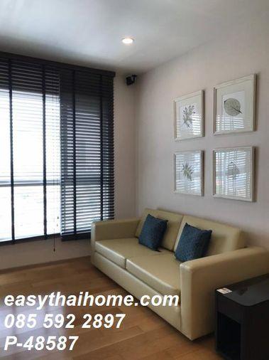 รูป P-48587 Hive Sathorn 2 นอน 2 น้ำ (เตียงใหญ่+ห้องเล็กเตียงสองชั้น Bunk Bed) 70 ตร.ม. ชั้น 17 วิวเมือง รวมส่วนกลาง Line ID: @easythaihome 085-592-2897 - รูปที่ 5/10