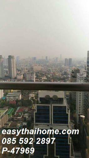 รูป P-47969 ด่วน! ห้องปล่อยเช่า ชั้น 35 Silom Suite (สีลม สวีท) 45 ตร.ม. 1bed ชั้น 35 วิวเมือง ใกล้ BTS ช่องนนทรี Line ID: @easythaihome 085-592-2897 - รูปที่ 3/4