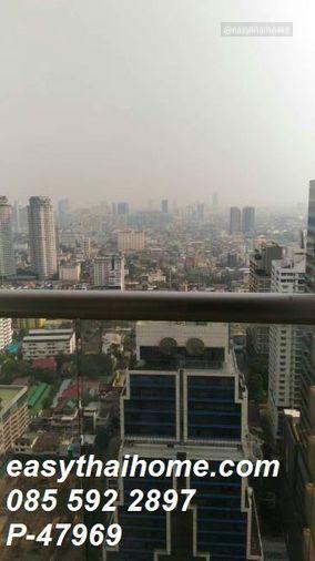 รูป P-47969 ด่วน! ห้องปล่อยเช่า ชั้น 35 Silom Suite (สีลม สวีท) 45 ตร.ม. 1bed ชั้น 35 วิวเมือง ใกล้ BTS ช่องนนทรี Line ID: @easythaihome 085-592-2897 - รูปที่ 3/4