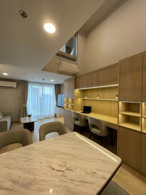 รูป ✨ ห้องสวยวิวโล่ง! Culture Chula | Duplex 2นอน 56ตร.ม. ชั้นสูง | ใกล้ MRT สามย่าน | 55K/ด. ⚡ นัดชมฟรี ทักด่วน! - รูปที่ 7/12