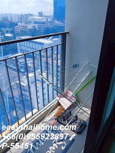 รูป P-55451 🔥 ให้เช่าคอนโด Bangkok Horizon Sathorn ใกล้ BTS ช่องนนทรี ชั้น 12A เฟอร์ครบ พร้อมเครื่องซักผ้า Line ID: @easythaihome 085-592-2897 - รูปที่ 3/16
