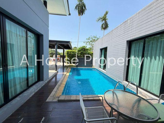 picture Detached house for rent in Sam Mukh Thani Village, Bang Saen. Convenient location, pleasant living environment. - 4/19