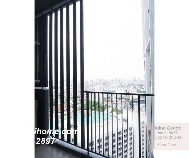 รูป P-55412 ห้องสวย สภาพใหม่ Clean & Cozy Quinn Condo Ratchada 52 ตร.ม. 1bed + ห้องทำงาน ใกล้ MRT สุทธิสาร Line ID: @easythaihome 085-592-2897 - รูปที่ 4/15