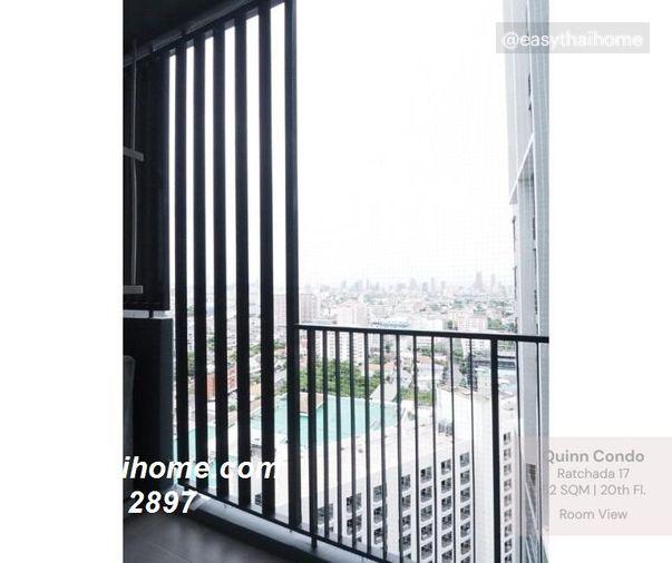 รูป P-55412 ห้องสวย สภาพใหม่ Clean & Cozy Quinn Condo Ratchada 52 ตร.ม. 1bed + ห้องทำงาน ใกล้ MRT สุทธิสาร Line ID: @easythaihome 085-592-2897 - รูปที่ 4/15