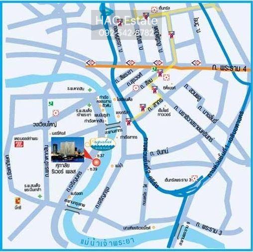 รูป ให้เช่าSupalai River Placeเจริญนคร - Studio 35ตรม. ชั้น34 - Line:@hac55 - รูปที่ 5/11