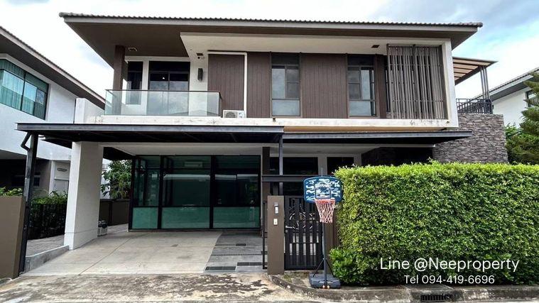รูป ให้เช่าบ้านเดี่ยว มัณฑนาการ อ่อนนุช–วงแหวน 3 บ้านใกล้คลับเฮาส์ เดินข้ามถนนถึงส่วนกลาง พร้อมเข้าอยู่ (H6937) - รูปที่ 1/16