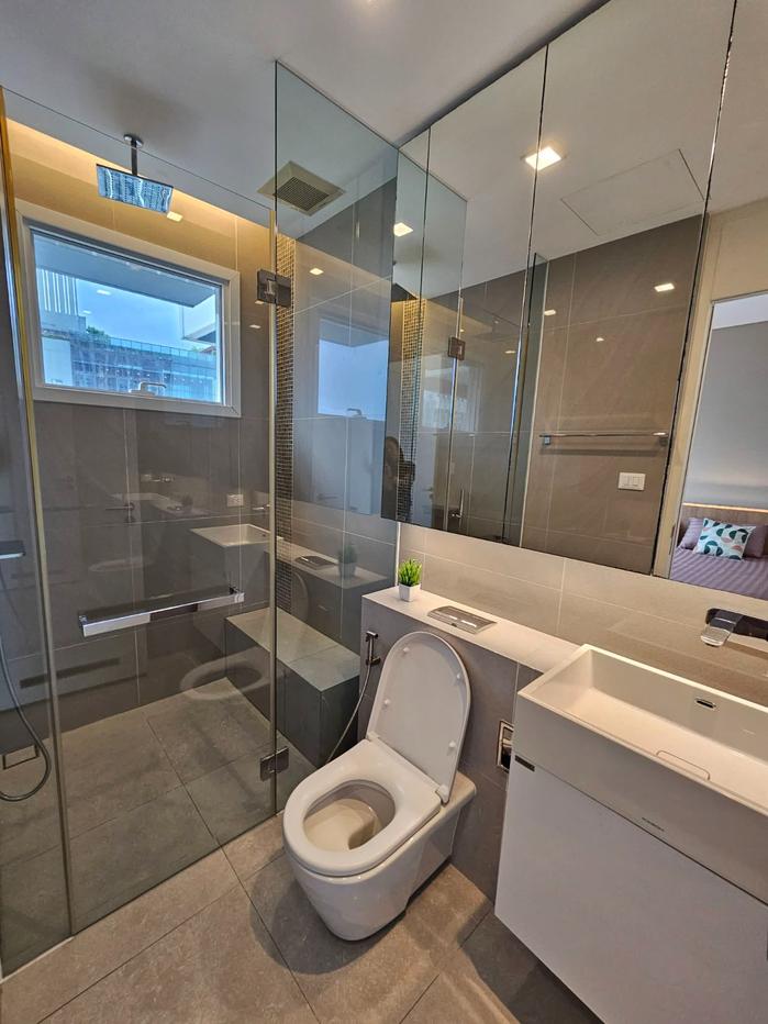 รูป 🔥 The Saint Residences ห้องมุม 2 ห้องนอน ชั้น 33 อาคาร A ใกล้ MRT พหลโยธิน เพียง 36,000 บาท/เดือน พร้อมเข้าอยู่! 🏙️✨ - รูปที่ 8/9