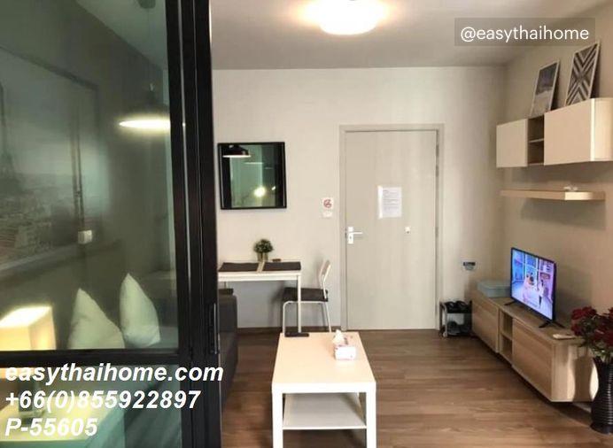 รูป P-55605 ให้เช่า (ยูนิโอ สุขุมวิท 72) | 1 ห้องนอน เฟอร์นิเจอร์ครบ | ใกล้ BTS แบริ่ง | พร้อมเข้าอยู่ 📞 Line ID: @easythaihome | 085-592-2897 - รูปที่ 10/13