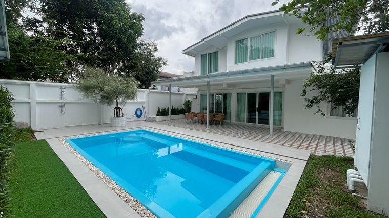 รูป ปล่อยเช่า Pool Villa ใกล้ BTS อ่อนนุช เดินเพียง 800 เมตร บ้านเดี่ยว 4 ห้องนอน พร้อมเข้าอยู่ - รูปที่ 2/11