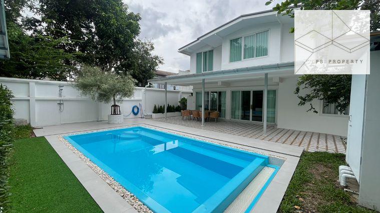 รูป ปล่อยเช่า Pool Villa ใกล้ BTS อ่อนนุช เดินเพียง 800 เมตร บ้านเดี่ยว 4 ห้องนอน พร้อมเข้าอยู่ - รูปที่ 2/11