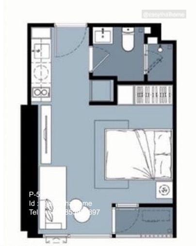 รูป P-55522 ให้เช่า (แชปเตอร์ เจริญนคร-ริเวอร์ไซด์) | ห้องสตูดิโอ | วิวเมือง | เฟอร์นิเจอร์ครบ | พร้อมเข้าอยู่ 📞 Line ID: @easythaihome | 085-592-2897 - รูปที่ 8/14