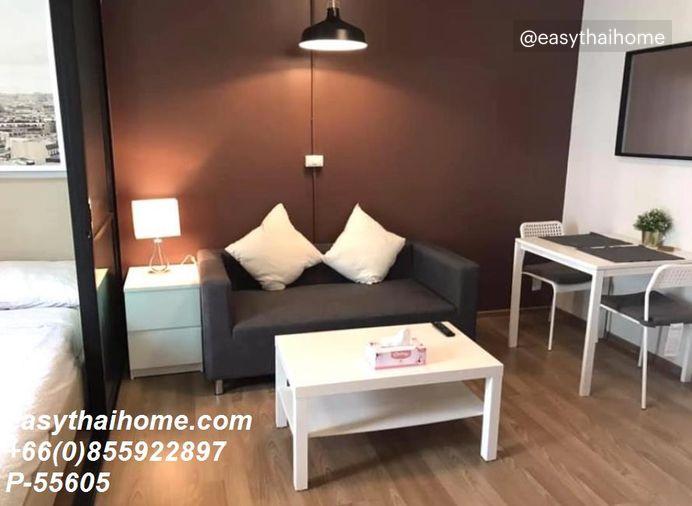 รูป P-55605 ให้เช่า (ยูนิโอ สุขุมวิท 72) | 1 ห้องนอน เฟอร์นิเจอร์ครบ | ใกล้ BTS แบริ่ง | พร้อมเข้าอยู่ 📞 Line ID: @easythaihome | 085-592-2897 - รูปที่ 5/13