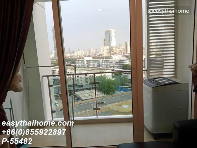 รูป P-55482 ให้เช่า (ที.ซี. กรีน) | 1 ห้องนอน | วิวเมือง | เฟอร์นิเจอร์ครบ | ใกล้ MRT พระราม 9 | พร้อมเข้าอยู่ 📞 Line ID: @easythaihome | 085-592-2897 - รูปที่ 4/7
