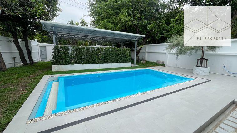 รูป ปล่อยเช่า Pool Villa ใกล้ BTS อ่อนนุช เดินเพียง 800 เมตร บ้านเดี่ยว 4 ห้องนอน พร้อมเข้าอยู่ - รูปที่ 1/11