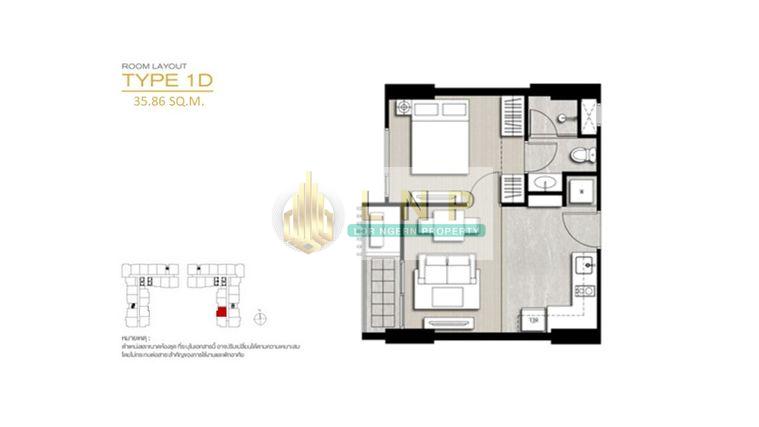 picture ðĒ Condo for Rent: Nye by Sansiri Property Code | LNP-C14264 - 7/7