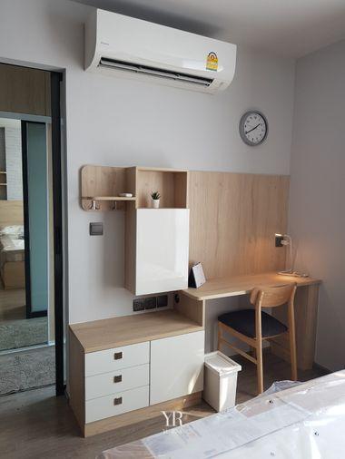 picture Rhythm Ekkamai beautifully decorated in a minimalist style. Fully wide layout There is a work desk corner, 1 bedroom, 1 bathroom, ready to move in. - 5/8