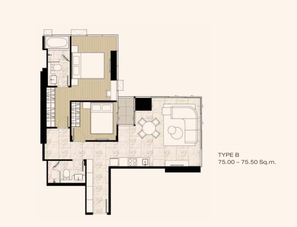 รูป Ashton Silom 2 ห้องนอนหลุดจอง ห้องสุดท้าย ราคาโปรโมชัน - รูปที่ 3/3