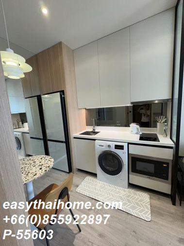 รูป P-55603 ให้เช่า (ริทึ่ม เอกมัย เอสเตท) | 1 ห้องนอน 1 ห้องน้ำ | วิวเมือง | เฟอร์นิเจอร์ครบ | พร้อมเข้าอยู่ 📞 Line ID: @easythaihome | 085-592-2897 - รูปที่ 5/12