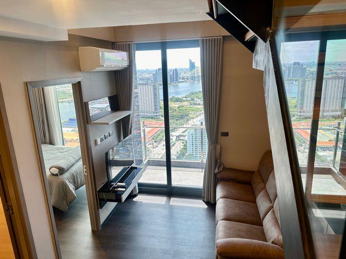 รูป ให้เช่า ด่วน! ห้องใหม่เอี่ยม Sapphire พระราม 3 แบบ Duplex 2 นอน 2 น้ำ ชั้นสูง วิวแม่น้ำสุดปัง (38,000.-/เดือน) - รูปที่ 2/18