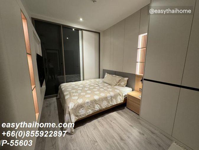 รูป P-55603 ให้เช่า (ริทึ่ม เอกมัย เอสเตท) | 1 ห้องนอน 1 ห้องน้ำ | วิวเมือง | เฟอร์นิเจอร์ครบ | พร้อมเข้าอยู่ 📞 Line ID: @easythaihome | 085-592-2897 - รูปที่ 12/12