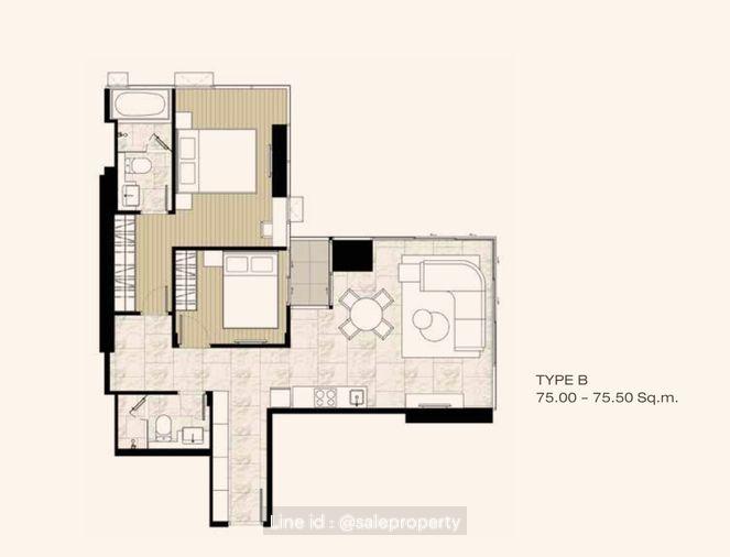 รูป Ashton silom 2 ห้องนอน ห้องหลุดจอง ห้องสุดท้าย ก่อนปิดโครงการ ห้องตกแต่งครบ - รูปที่ 2/2