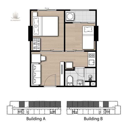 รูป ให้เช่า 📍 Kensington Kaset Campus 📍 เฟอร์นิเจอร์ และ เครื่องใช้ไฟฟ้าครบ ใกล้ Major รัชโยธิน - รูปที่ 10/10