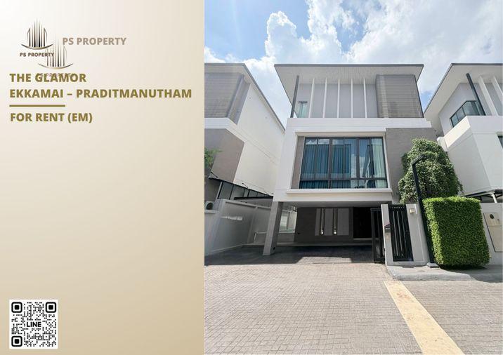 รูป ให้เช่า 📍 The Glamor Ekkamai – Praditmanutham 📍 3 ห้องนอน 4 ห้องน้ำ ตกแต่งสวยพร้อมเฟอร์นิเจอร์และเครื่องใช้ไฟฟ้า - รูปที่ 1/17