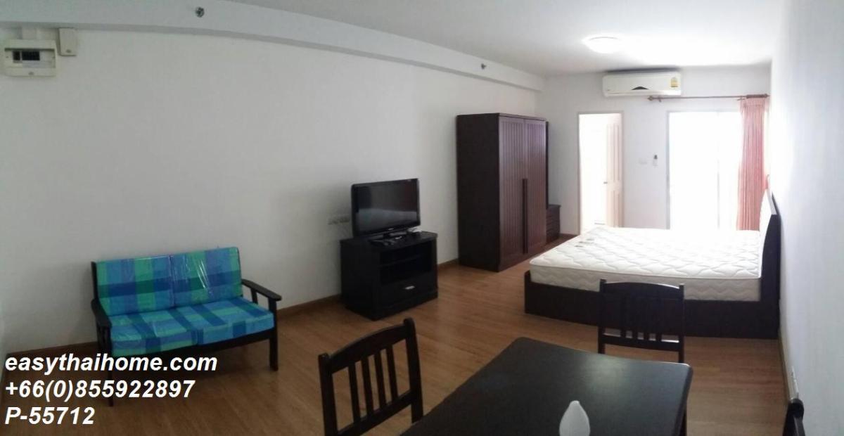 รูป P-55712 ให้เช่า ศุภาลัย ปาร์ค เกษตร | ห้องสตูดิโอ 1 ห้องน้ำ | วิวสระว่ายน้ำ | เฟอร์นิเจอร์ครบ | พร้อมเข้าอยู่ 📞 Line ID: @easythaihome | 085-592-2897 - รูปที่ 3/8