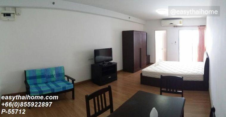 รูป P-55712 ให้เช่า ศุภาลัย ปาร์ค เกษตร | ห้องสตูดิโอ 1 ห้องน้ำ | วิวสระว่ายน้ำ | เฟอร์นิเจอร์ครบ | พร้อมเข้าอยู่ 📞 Line ID: @easythaihome | 085-592-2897 - รูปที่ 3/8