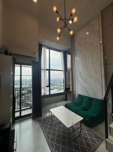 รูป 🛋️💗 ห้องDuplex แบ่งเป็นสัดส่วน เฟอร์นิเจอร์สวยมาก 💗🛋️The Rich Rama 9 - Srinakarin ID LINE: @471ovhib 📲 - รูปที่ 2/7