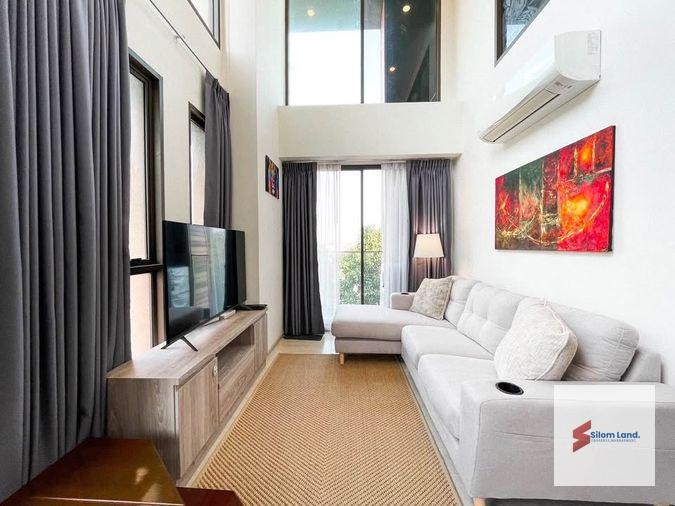 picture RS7287 For Rent: The Tree Sukhumvit 64 Rare 2-Bedroom Duplex Unit with Double Volume Ceilings, near BTS Punnawithi - 1/13